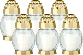 zestaw-znicz-szklany-bolsius-2d-diamond-zloty-24h-6szt-zapalki-dabster-p
