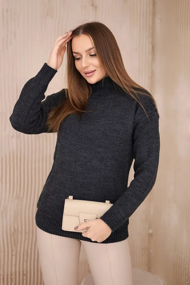 sweter-z-polgolfem-grafitowy