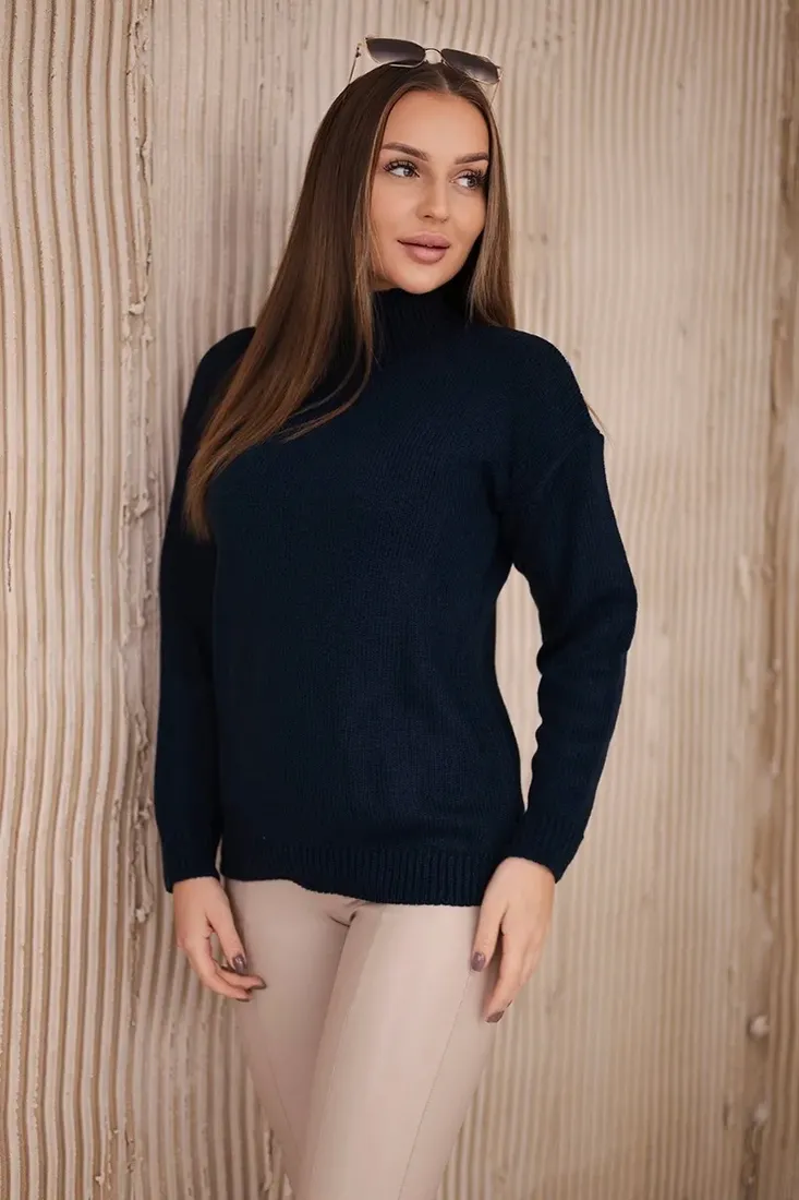 sweter-z-polgolfem-granatowy