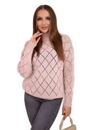 sweter-z-polgolfem-i-wzorem-w-romby-pudrowy-roz