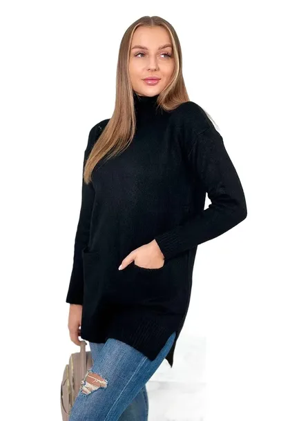 sweter-ze-stojka-czarny