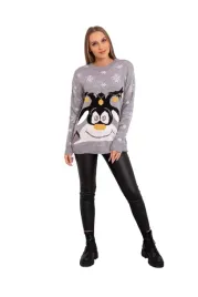 sweter-swiateczny-z-reniferem-szary