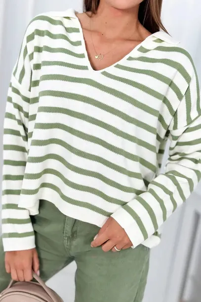 sweter-w-paski-ciemny-mietowy-marka-kesi