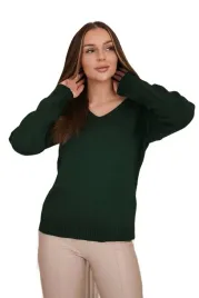 sweter-z-dekoltem-v-ciemno-zielony