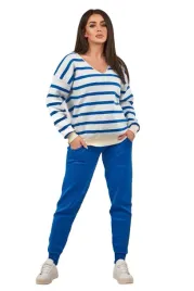 komplet-sweterkowy-bluza-w-paski-spodnie-chabrowy