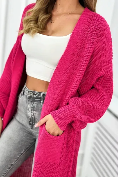 sweter-dlugi-kardigan-fuksja-kolor-inny-kolor