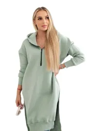 bluza-ocieplana-z-rozcieciami-na-bokach-ciemno-mietowa