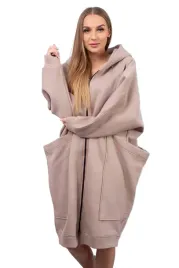 bluza-ocieplana-oversize-ciemno-bezowa