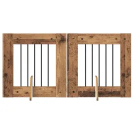 bramka-dla-psow-z-podporkami-2-szt-stare-drewno-60-x-60-cm