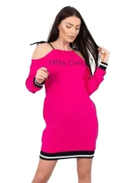 sukienka-tres-chic-fuksja