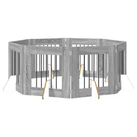 bramka-dla-psow-z-podporkami-8-szt-szary-sonoma-60-x-60-cm