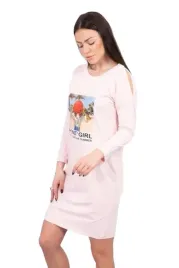 sukienka-z-nadrukiem-honey-girl-pudrowy-roz