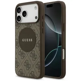 guess-4g-circle-classic-logo-magsafe-etui-iphone-17-pro-max-brazowy