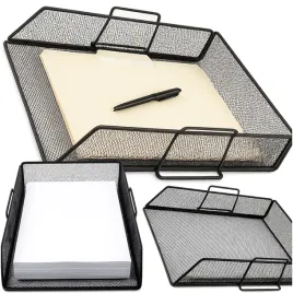szufladka-na-biurko-organizer-na-dokumenty-metalowy-czarny-siatka