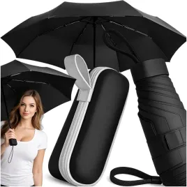 mini-skladany-parasol-manualny-kieszonkowy-kompaktowy-maly-etui-czarny