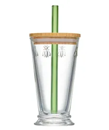 la-rochere-abeille-szklanka-ze-szklana-slomka-i-pokrywka-420-ml
