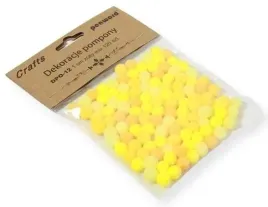 dekoracje-penword-pompony-1cm-mix-zolty-120szt