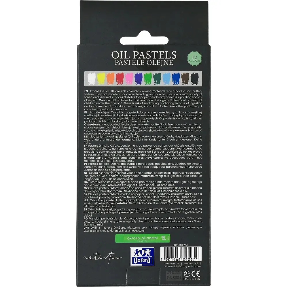 pastele-olejne-oxford-artistic-12-kolorow-stan-nowy