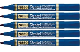 marker-permanentny-pentel-n850-niebieski-5-szt