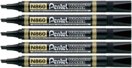 marker-permanentny-pentel-n860-czarny-5-szt