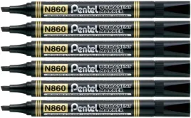 marker-permanentny-pentel-n860-czarny-6-szt