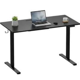 biurko-sanodesk-110x54-cm-czarne-elektryczne-led-zestaw-4w1-regulacja