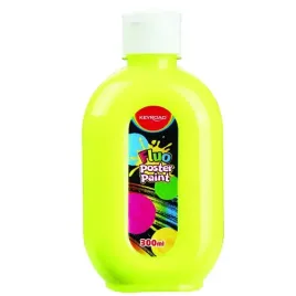 farba-plakatowa-fluo-300ml-butelka-neonowa-zolta