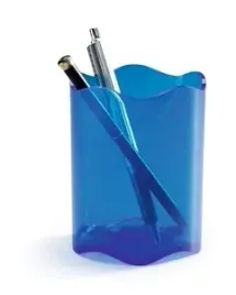 pojemnik-na-dlugopisy-durable-niebieski-transparentny