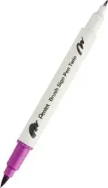 pisak-do-kaligrafii-brush-pentel-dwustronny-magenta