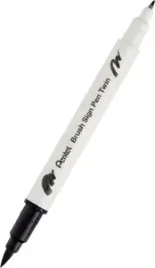 pisak-do-kaligrafii-brush-pentel-dwustronny-czarny