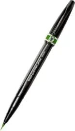 pedzelek-do-kaligrafii-i-liternictwa-pentel-zielony