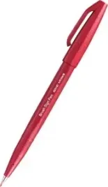 pisak-pedzelkowy-do-kaligrafii-pentel-brush-sign-pen-czerwony