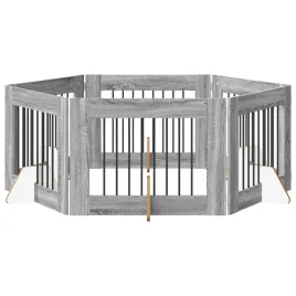 bramka-dla-psow-z-podporkami-6-szt-szary-sonoma-80-x-60-cm