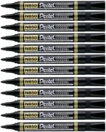 marker-permanentny-czarny-pentel-12-szt
