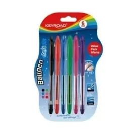 dlugopis-keyroad-ball-pen-soft-6-kolorow-07mm