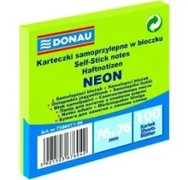 karteczki-samoprzylepne-donau-76-x-76-mm-zielony