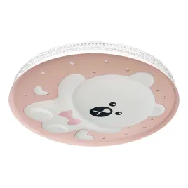 plafoniera-bear-pink-34w-led-o490-mm