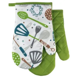 komplet-rekawic-kuchennych-z-magnesem-kitchen-zielone-sztucce