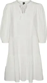 damska-krotka-sukienka-tunika-ze-sznurkiem-rekaw-3-4-vero-moda