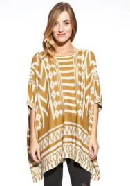 ponczo-sweter-aztec-wzorzysty-boho