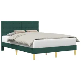 ramka-lozka-z-zaglowkiem-ciemnozielony-140-x-190-cm-tkanina