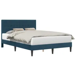 ramka-lozka-z-zaglowkiem-niebieski-140-x-200-cm-welur