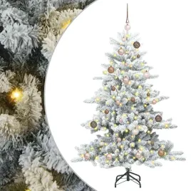 sztuczna-choinka-z-zawiasami-z-podstawa-bialy-150-cm-pvc-i-stal