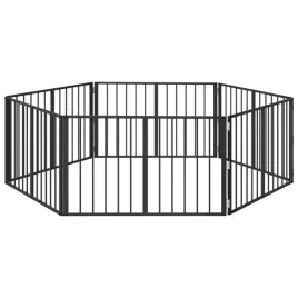 bramka-dla-psa-6-szt-czarny-100-x-60-cm-stal-galwanizowana