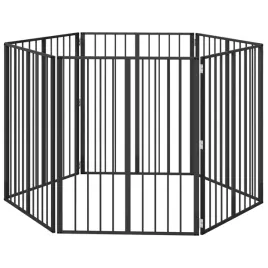 bramka-dla-psa-6-szt-czarny-80-x-100-cm-stal-galwanizowana