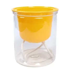 doniczka-pearl-8cm-samonawadniajaca-zolta-plastikowa-donica