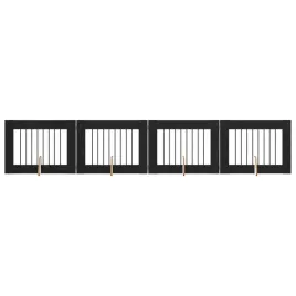 bramka-dla-psow-z-podporkami-4-szt-czarny-dab-80-x-60-cm