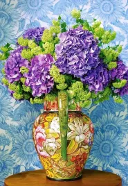 puzzle-1000-ukladanka-kwiaty-hortensje-wazon-bukiet-martwa-natura-9-castor