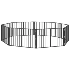 bramka-dla-psa-8-szt-czarny-100-x-60-cm-stal-galwanizowana