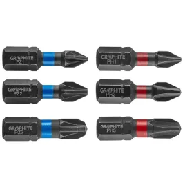 graphite-56h540-bity-udarowe-ph1-2-3-pz1-2-3-x-25-mm-6-szt